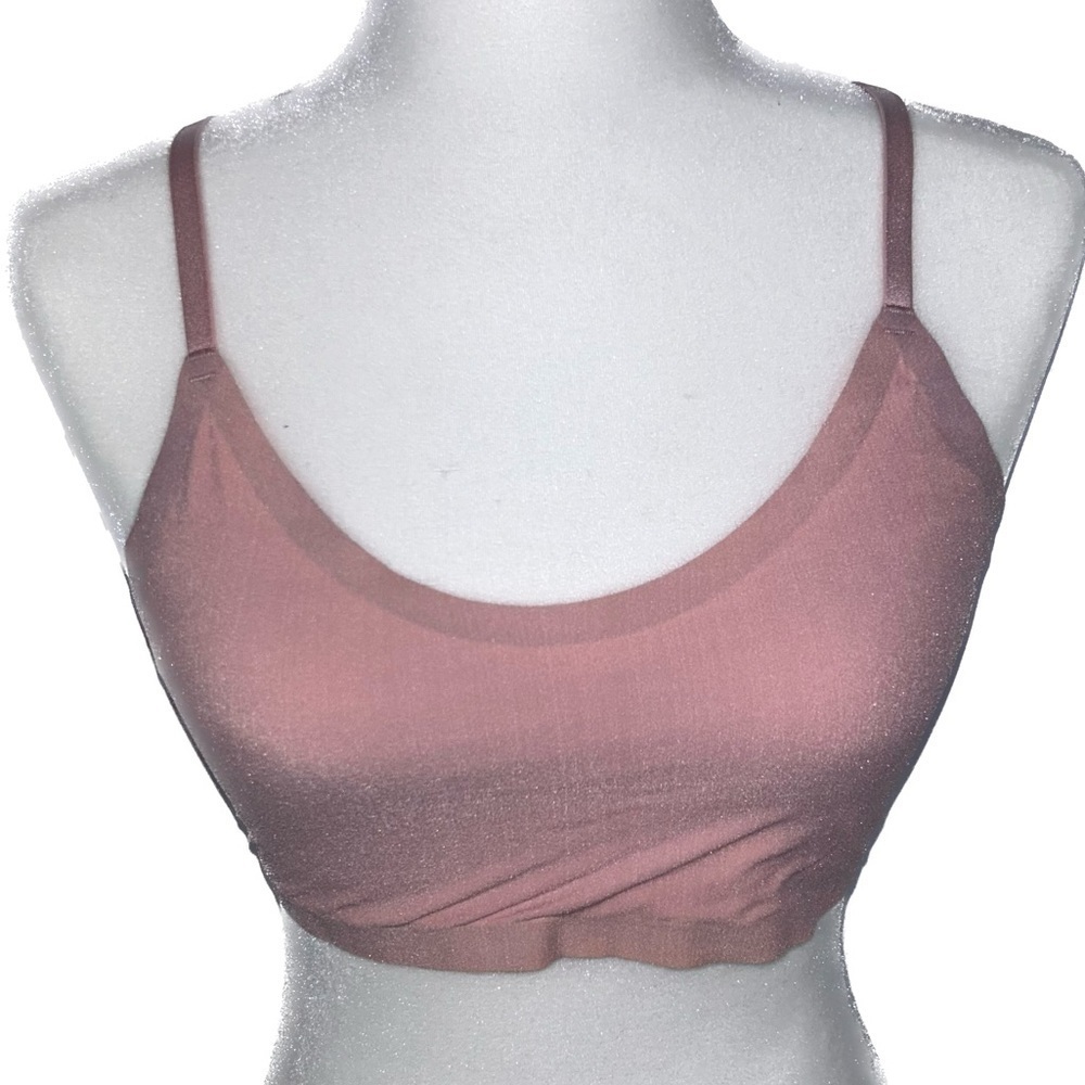 Victoria’s Secret Bralette Floral Lace Back Pullover Solid Adjustable Strap Bra